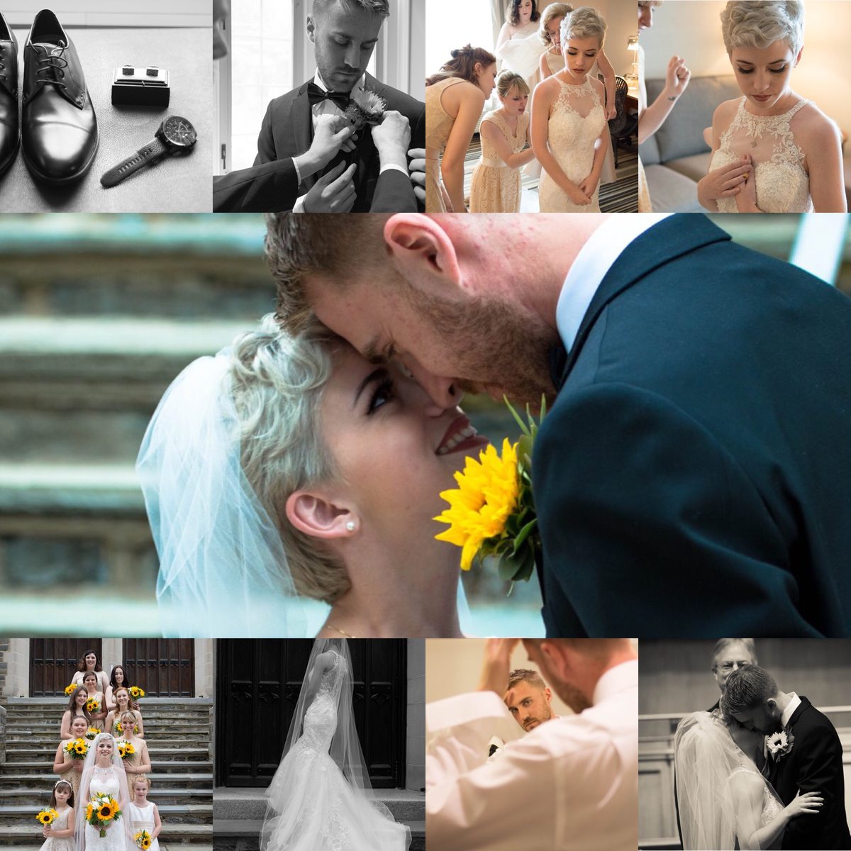 Wedding day ceremony and reception produced by The Grand Detail
